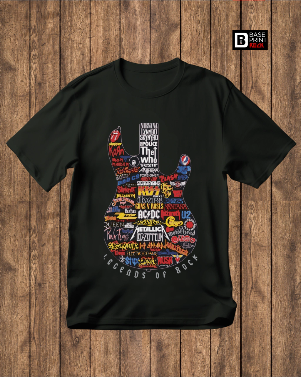 Camiseta Legends of Rock