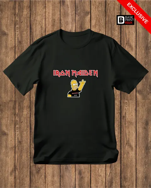Camiseta Linha Homer Iron Maiden 2