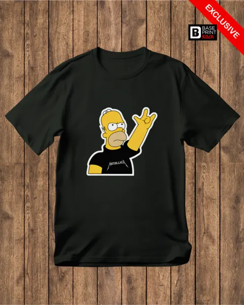 Camiseta Linha Homer Metallica 1