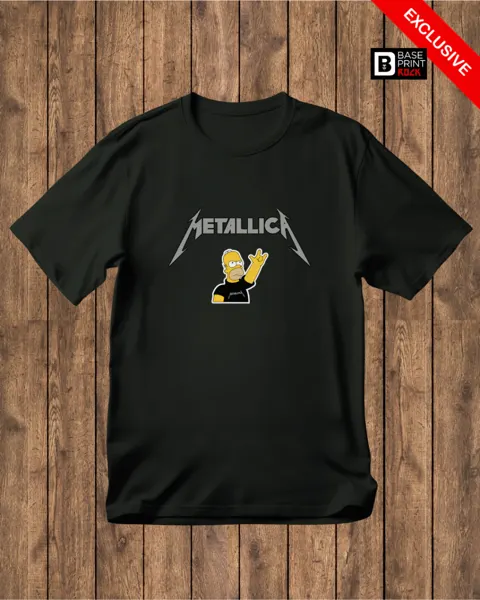 Camiseta Linha Homer Metallica 2