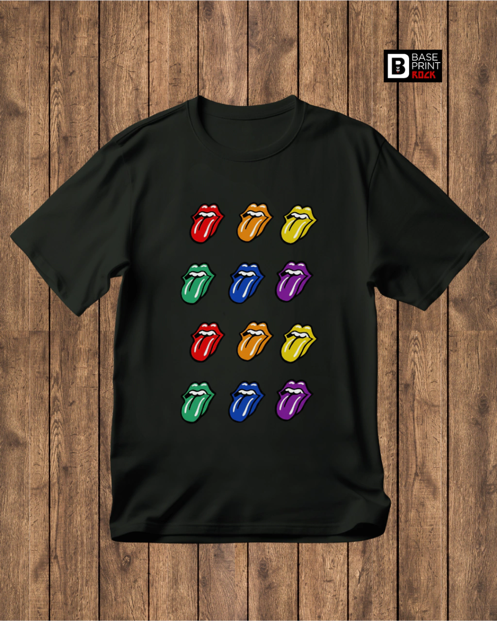Camiseta Lips & Tongue Color
