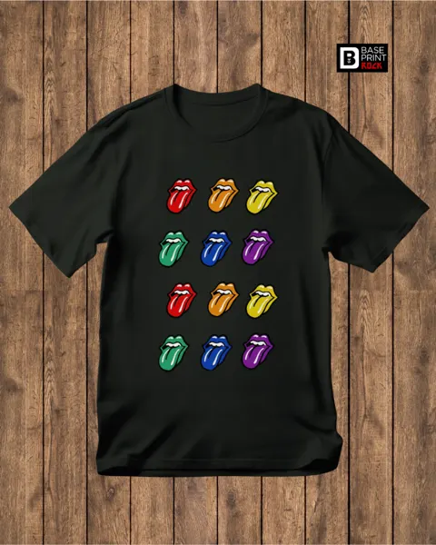 Camiseta Lips & Tongue Color