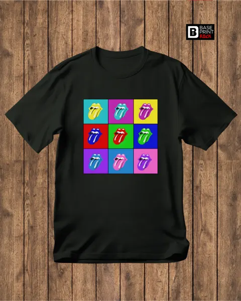 Camiseta Lips & Tongue Mosaic