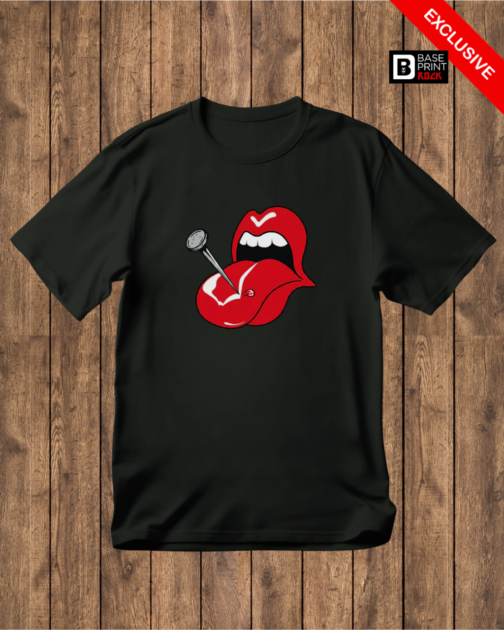 Camiseta Lips & Tongue Pin Prink