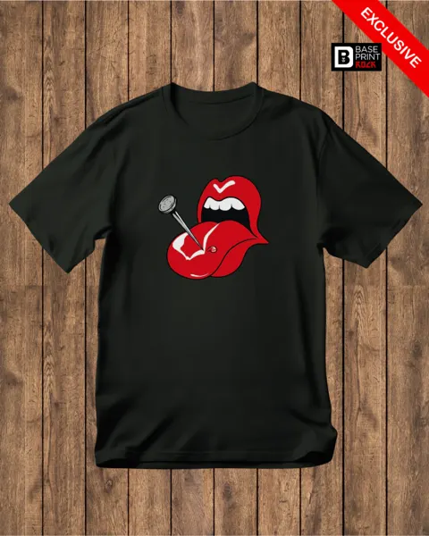 Camiseta Lips & Tongue Pin Prink