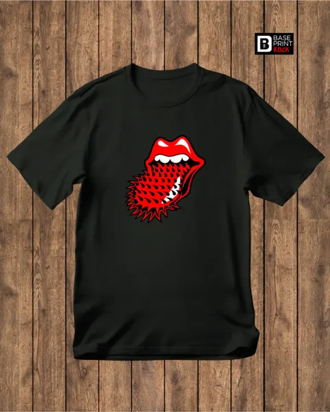 Camiseta Lips & Tongue Spiked