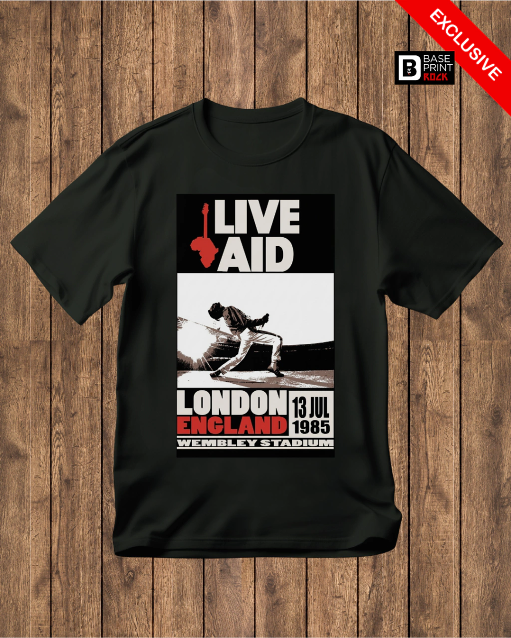 Camiseta Live Aid 1985 Queen