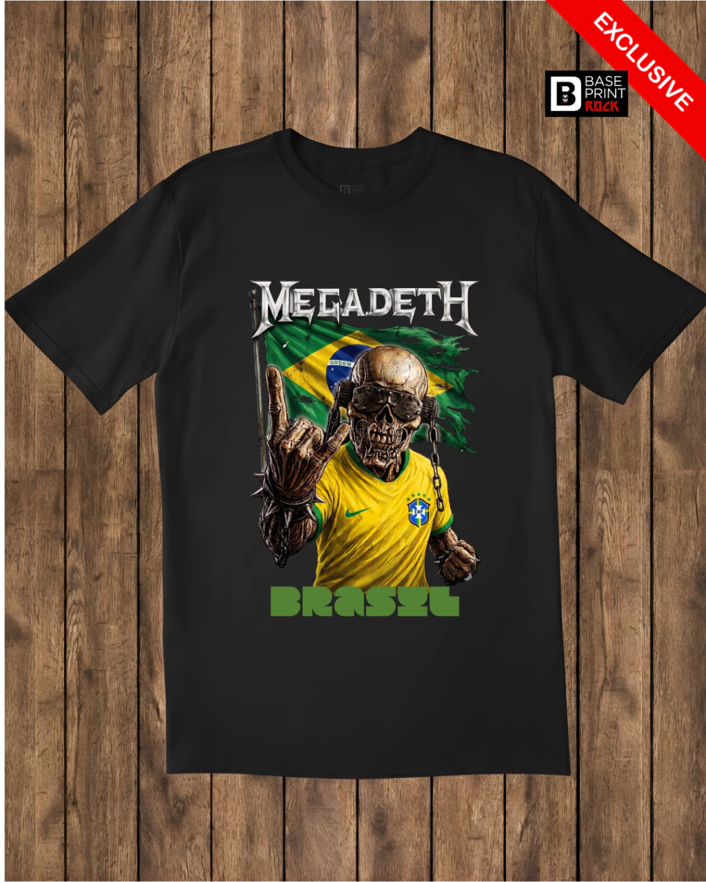 Camiseta Megadeth Brasil