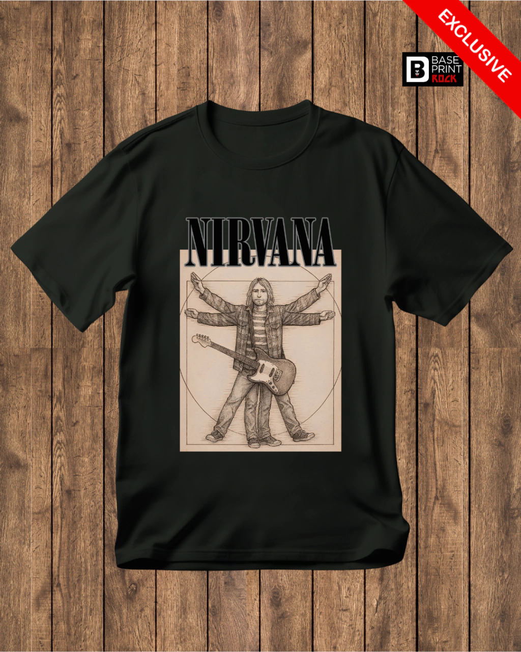 Camiseta Nirvana Kurt Vitruviano