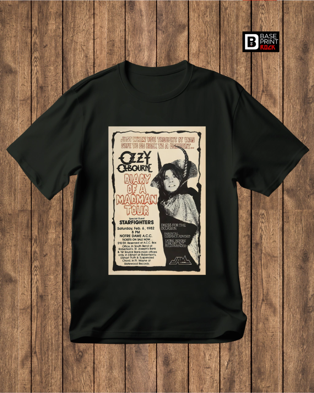 Camiseta Ozzy Diary of a Madman Tour
