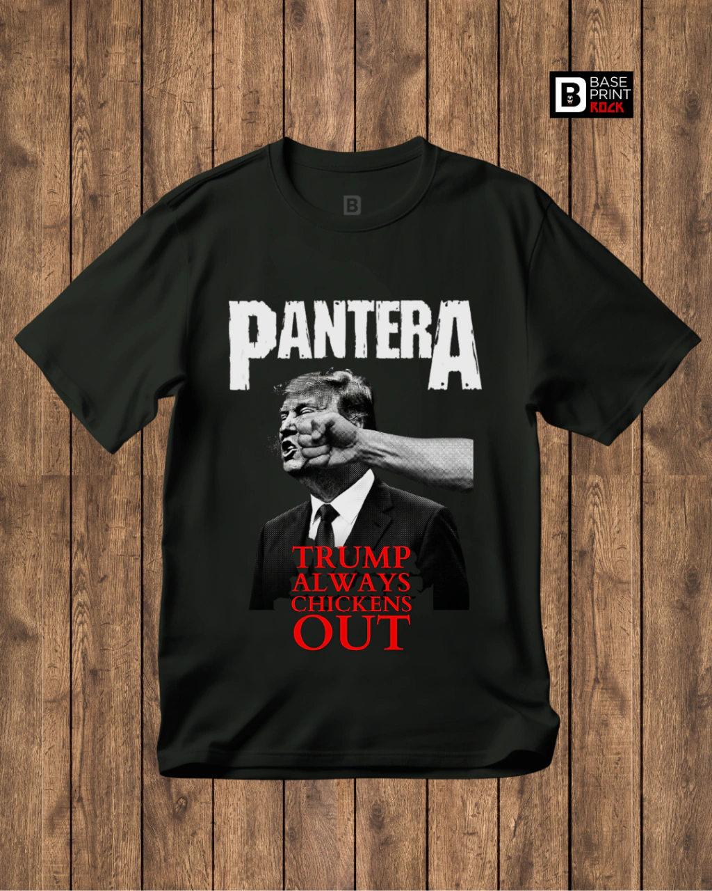 Camiseta PanterA Trump Always Chickens Out — foto 1