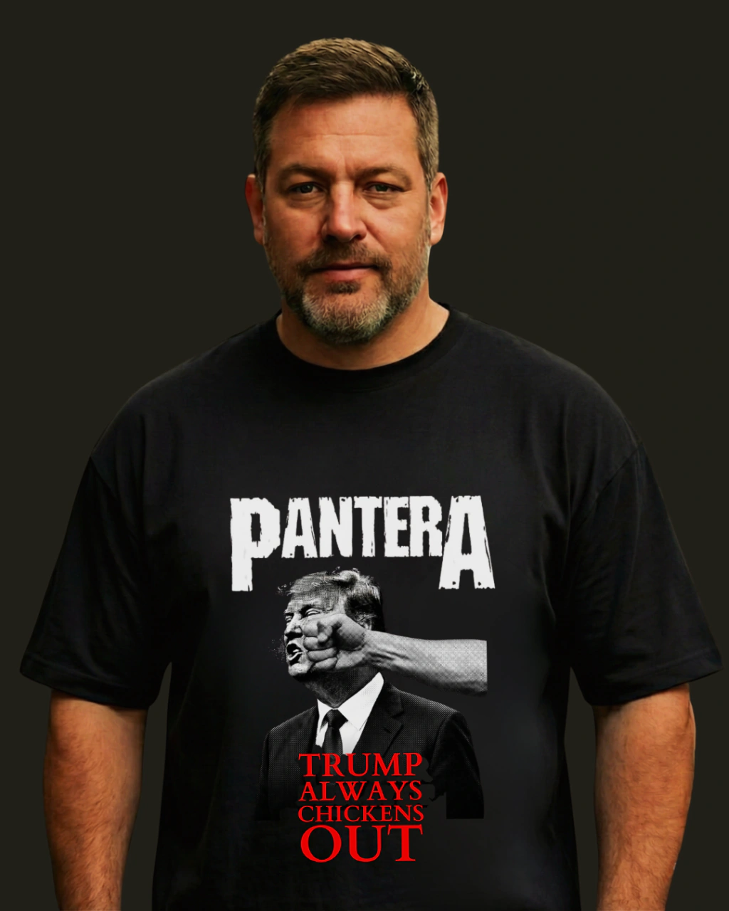 Camiseta PanterA Trump Always Chickens Out — foto 2