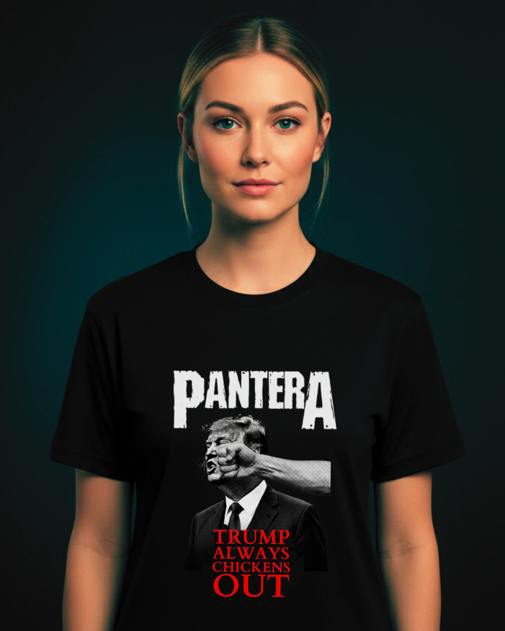 Camiseta PanterA Trump Always Chickens Out — foto 5