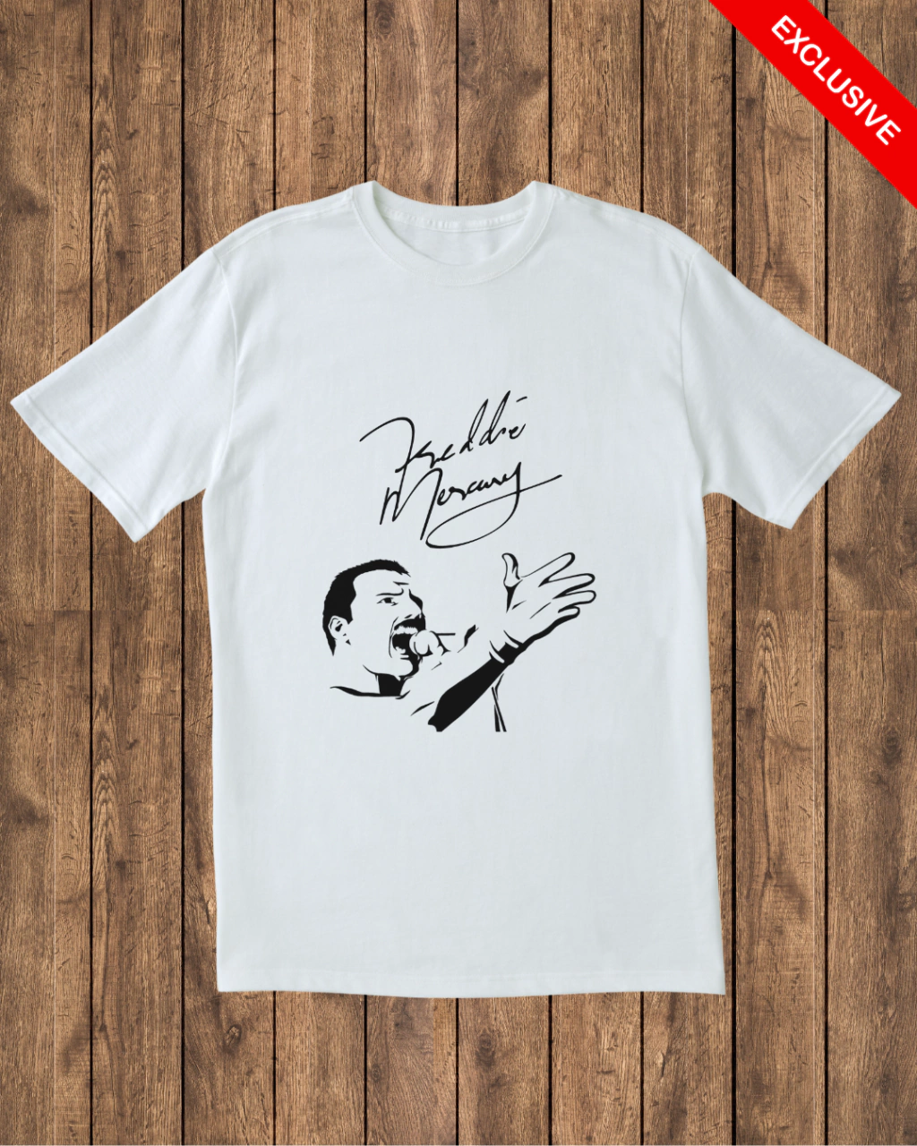 Camiseta Queen Freddie Signature