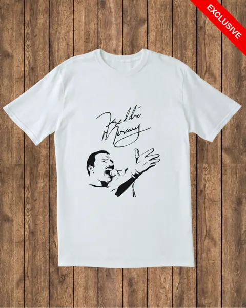 Camiseta Queen Freddie Signature