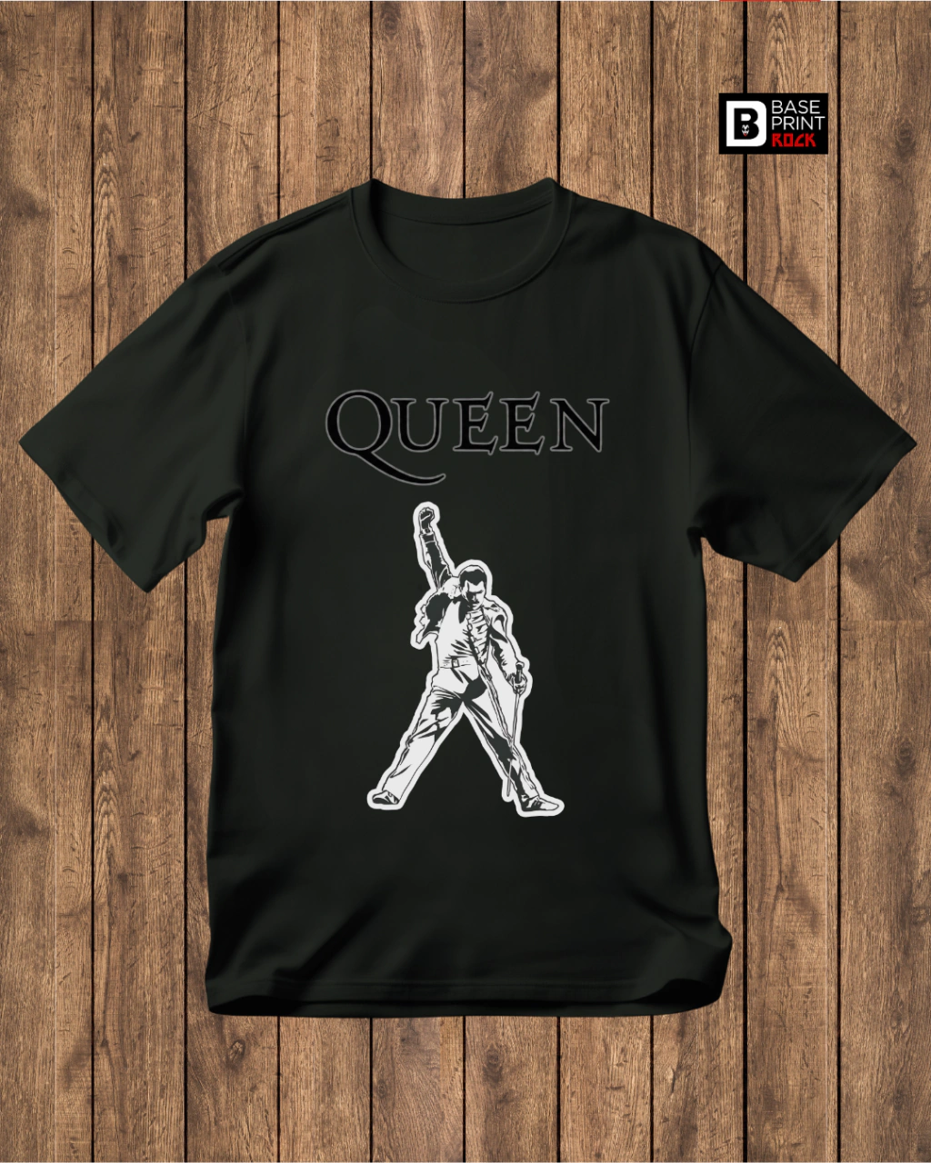 Camiseta Queen Freddie Silhouette