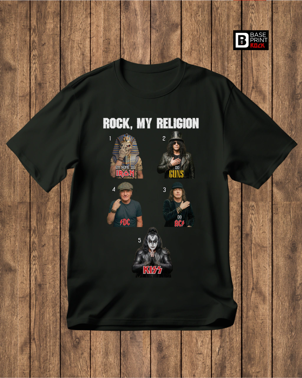 Camiseta Santissima Trindade do Rock — foto 1