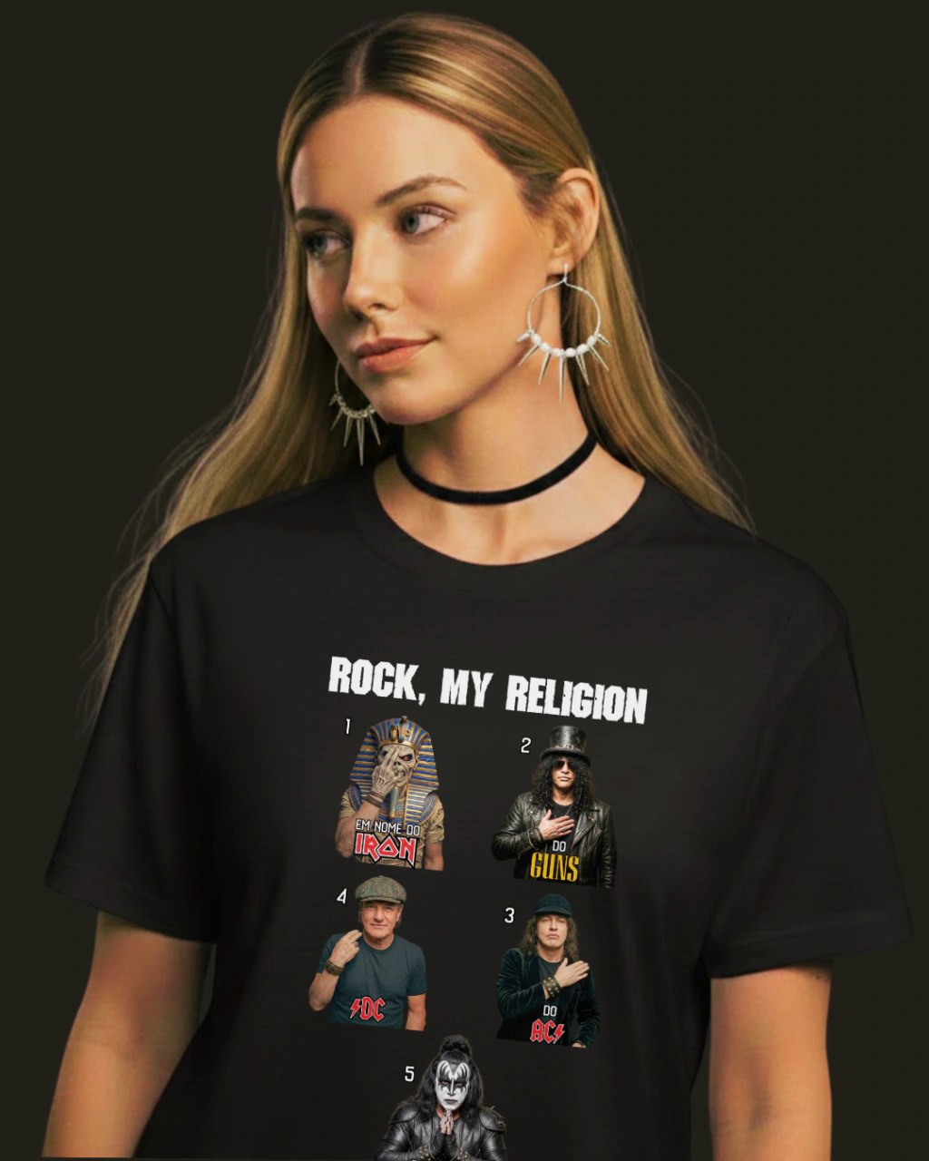 Camiseta Santissima Trindade do Rock — foto 2