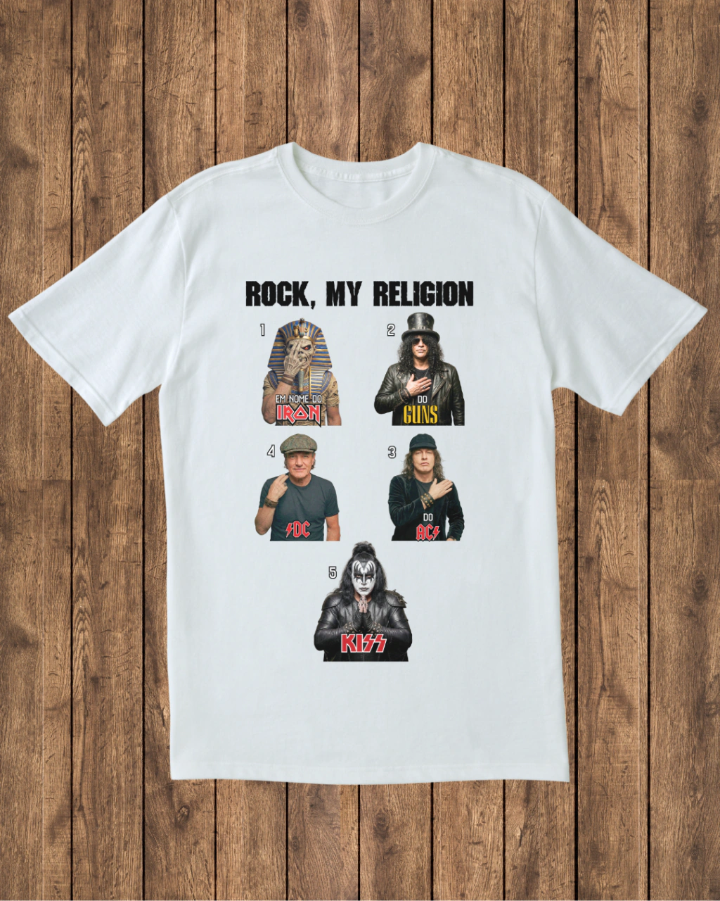 Camiseta Santissima Trindade do Rock — foto 3