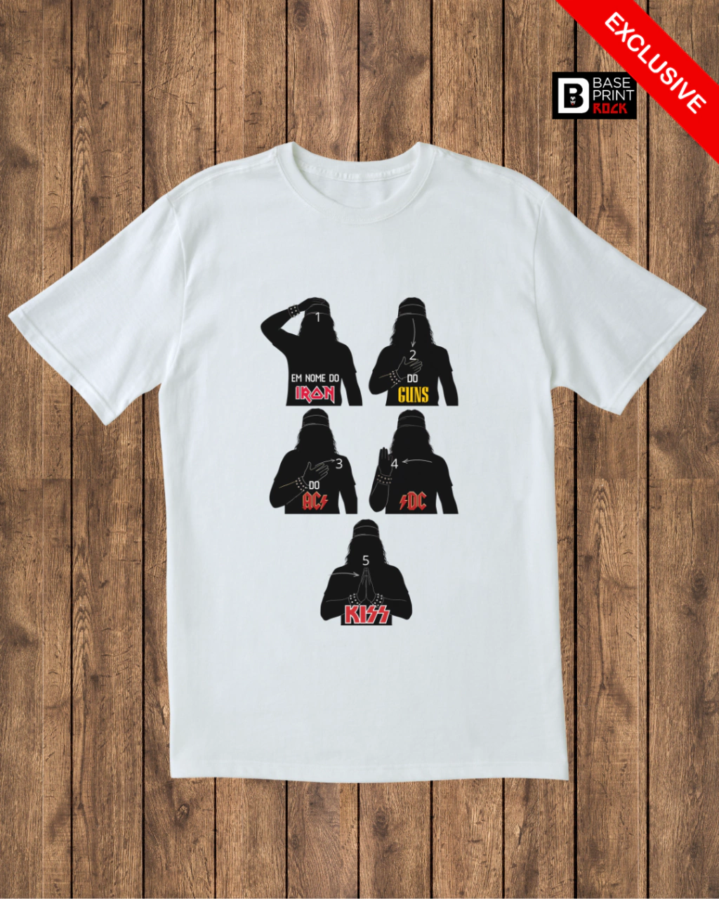 Camiseta Santíssimo Rock White