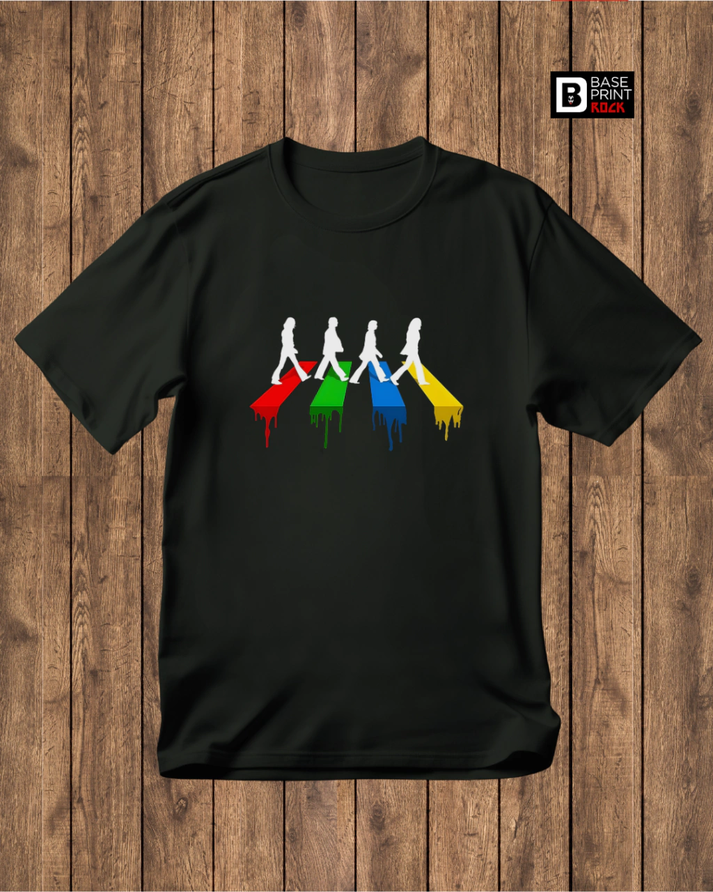Camiseta The Beatles Abbey Color