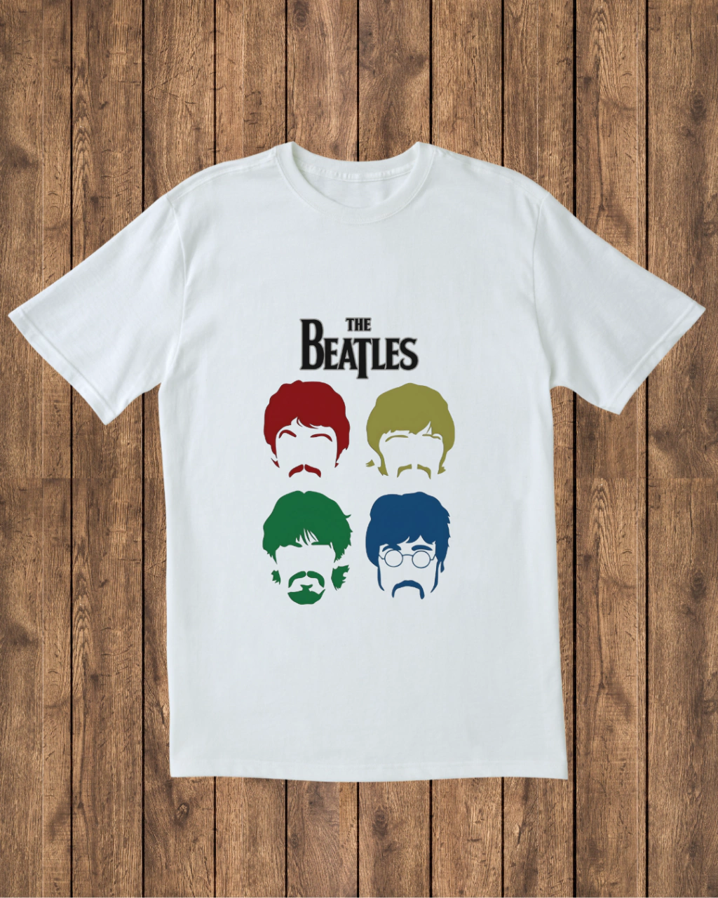 Camiseta The Beatles Classic Formation Color