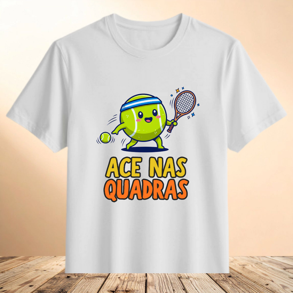 Camiseta Ace nas Quadras