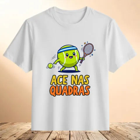 Camiseta Ace nas Quadras