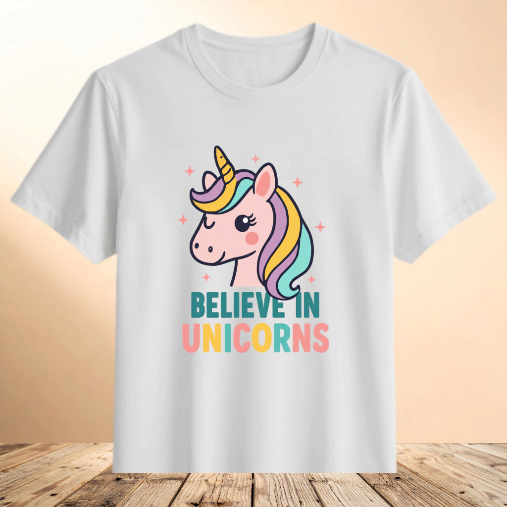 Camiseta Believe Unicorns