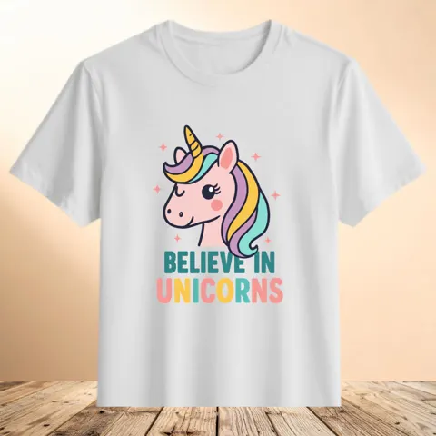 Camiseta Believe Unicorns