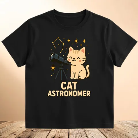 Camiseta Cat Astronomer