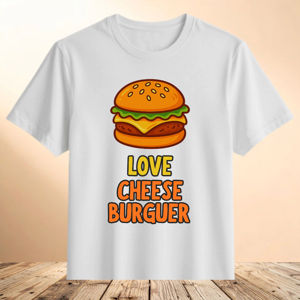 Camiseta Love Cheeseburguer