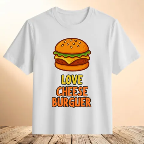 Camiseta Love Cheeseburguer