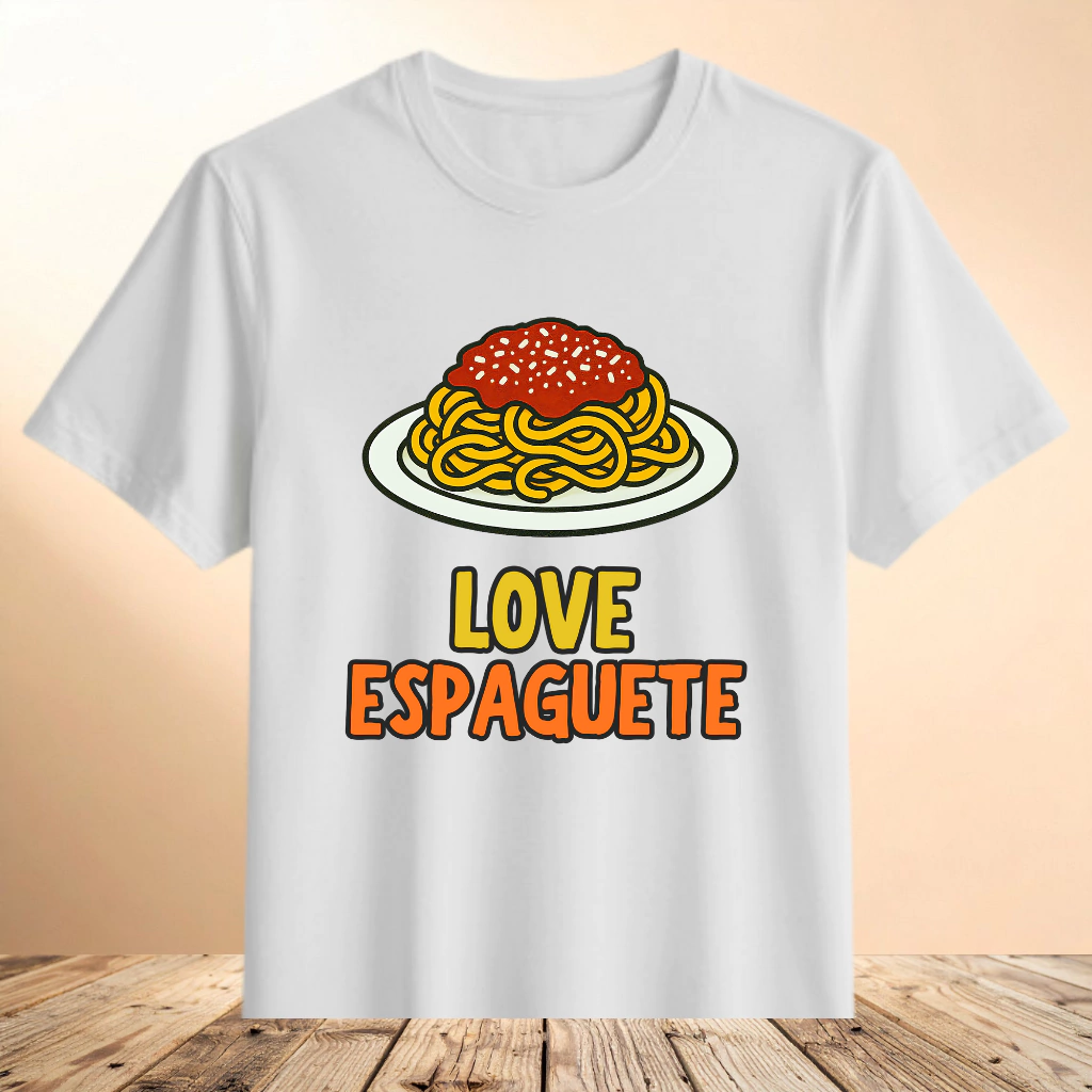 Camiseta Love Espaguete