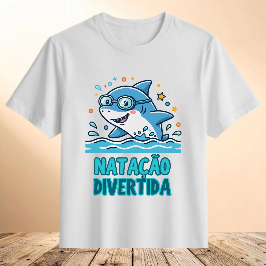 Camiseta Natação Divertida