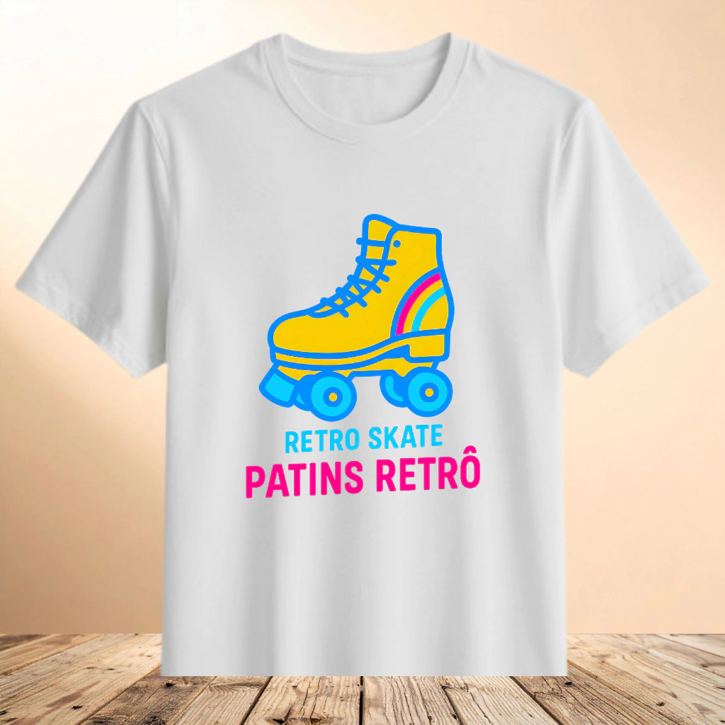 Camiseta Patins Retrô
