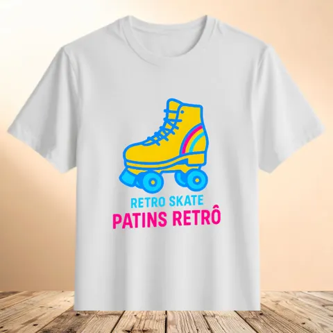 Camiseta Patins Retrô