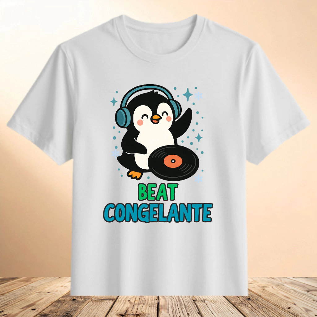 Camiseta Pinguim DJ