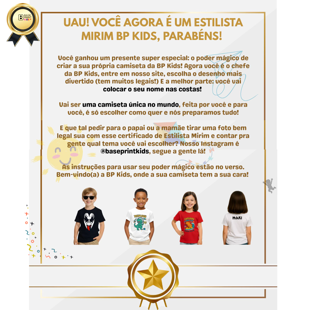 Vale-presente Vale-presente BP Kids